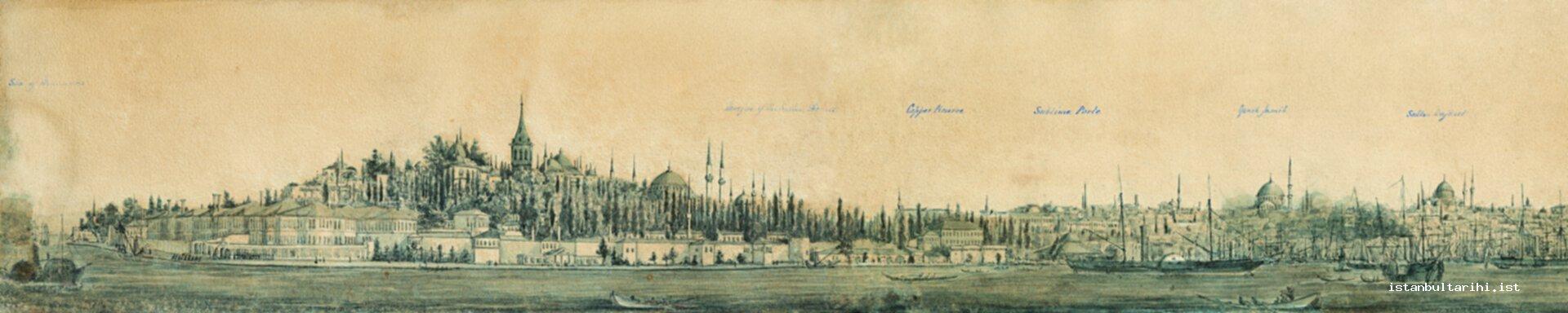34a- İstanbul: Sarayburnu’ndan Beşiktaş’a (Montagu B. Dunn, <em>Panaroma of Istanbul</em>, 1855)