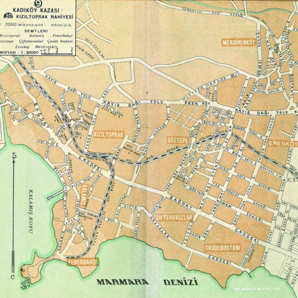 8- Kızıltoprak, Göztepe, Merdivenköy, Erenköy ve Caddebostan 1934.