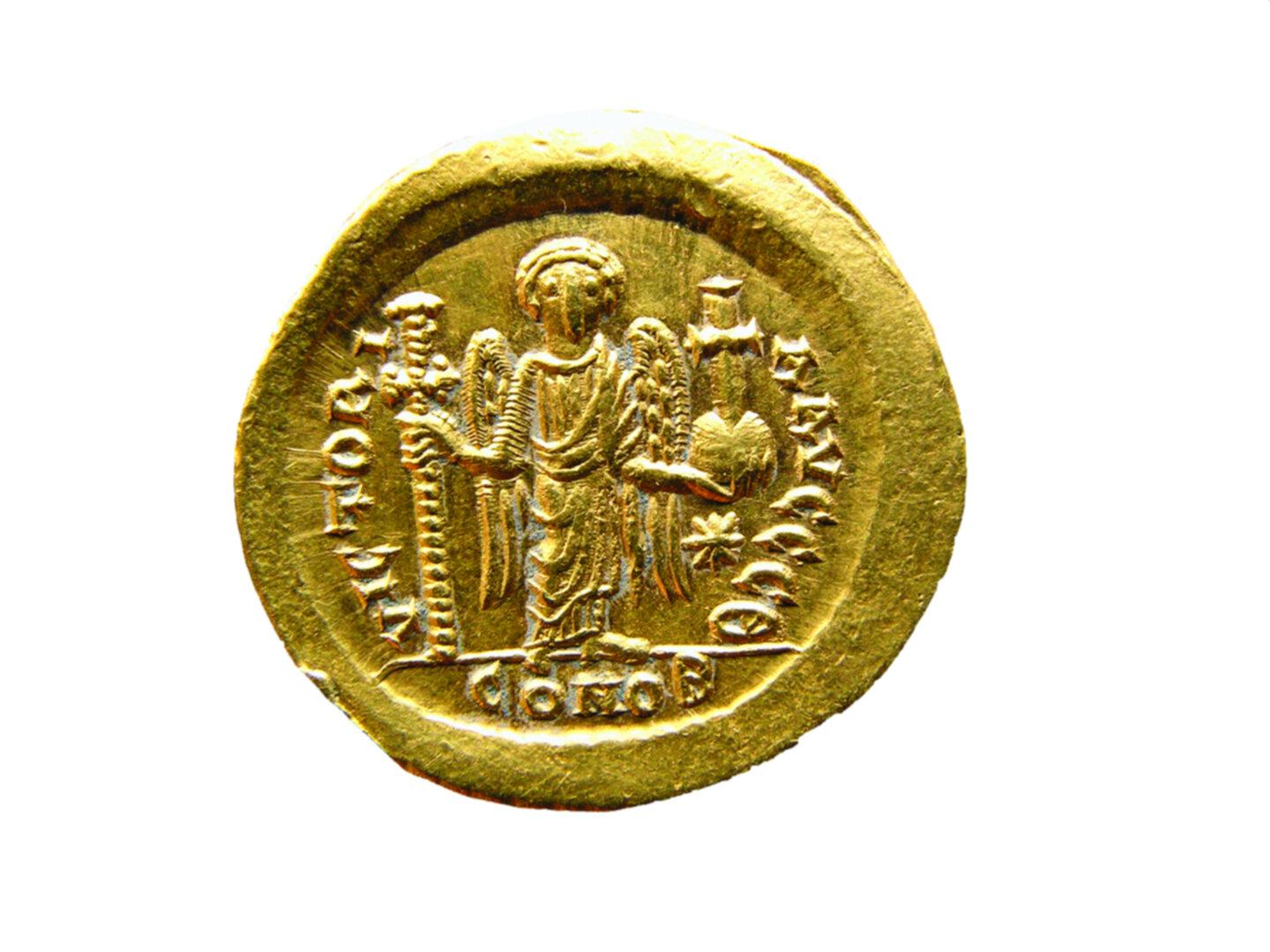 24.1- Back side of a Gold coin