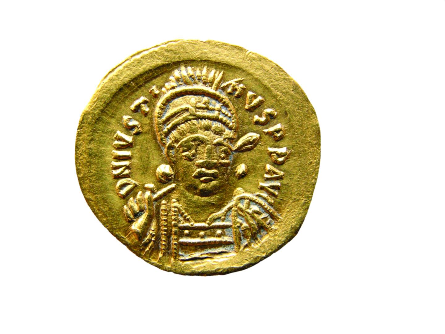 24- Front side of a Gold coin
    