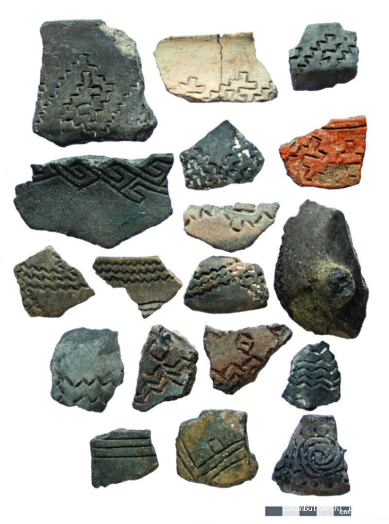 33- Neolithic cultural layer, bowl fragments similar to Yarımburgaz bowls