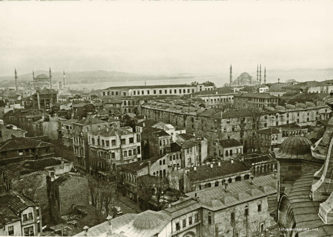 3d- Panoramic view of Istanbul from Nuruosmaniye