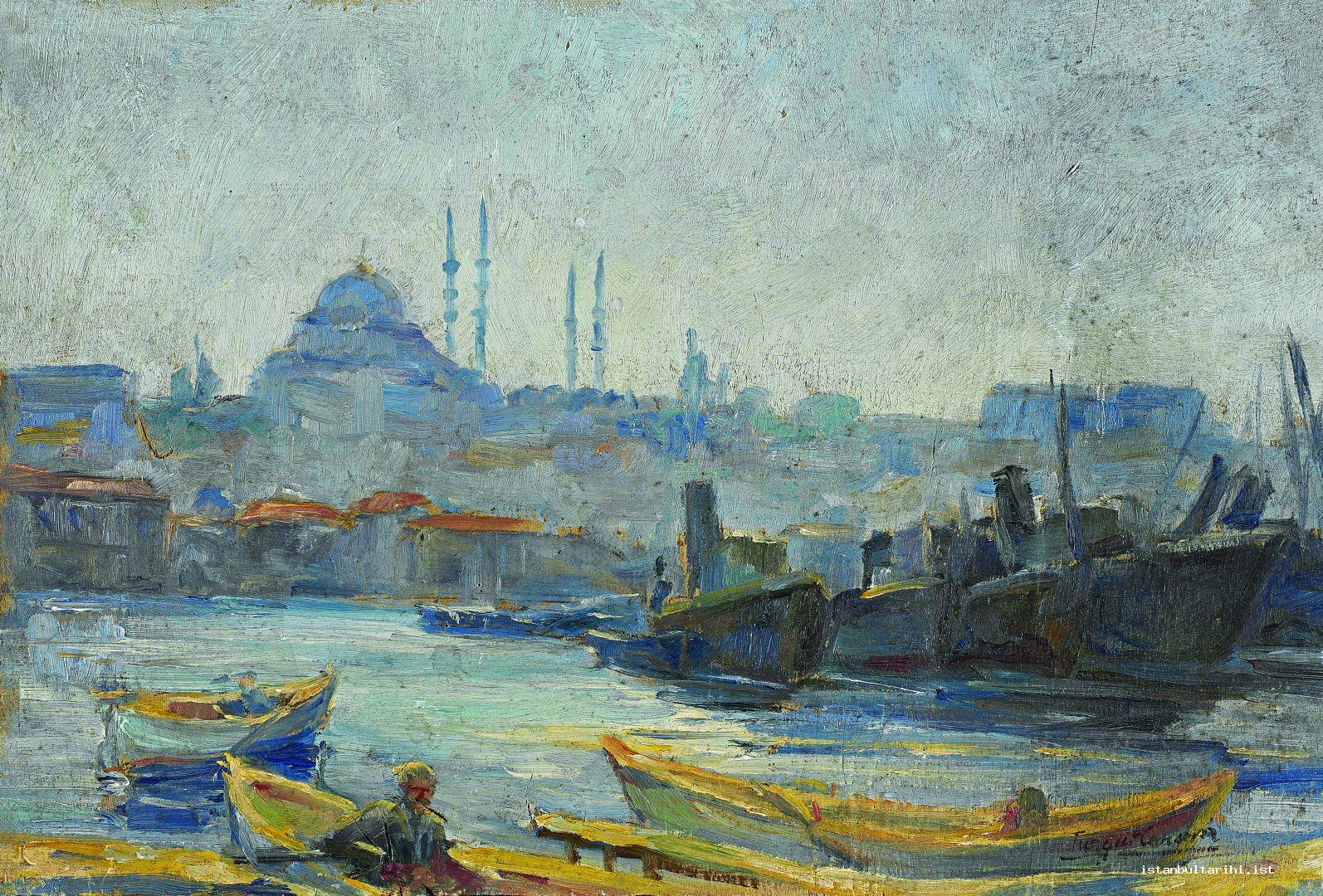 5- Oil painting Istanbul by Turgut Cansever