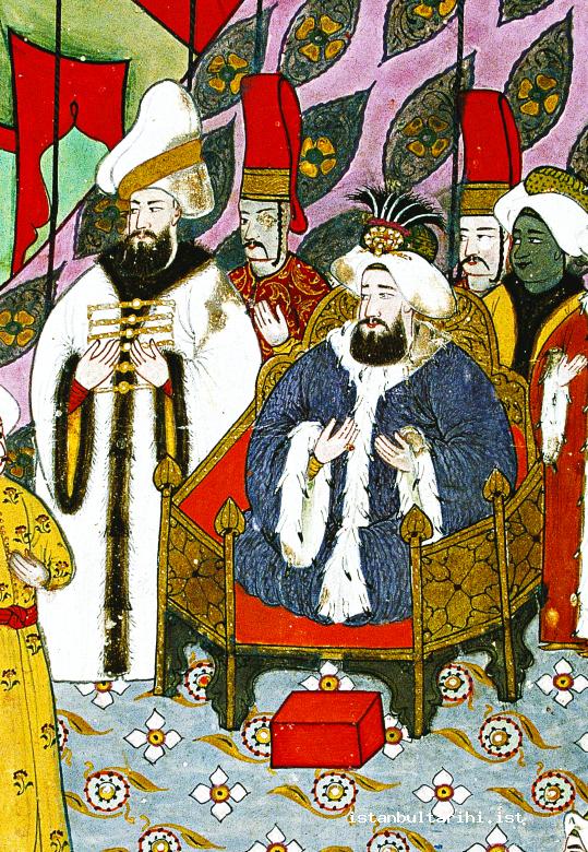 1- Sultan Ahmed III and the grand vizier
    Nevşehirli İbrahim Paşa (Vehbi)