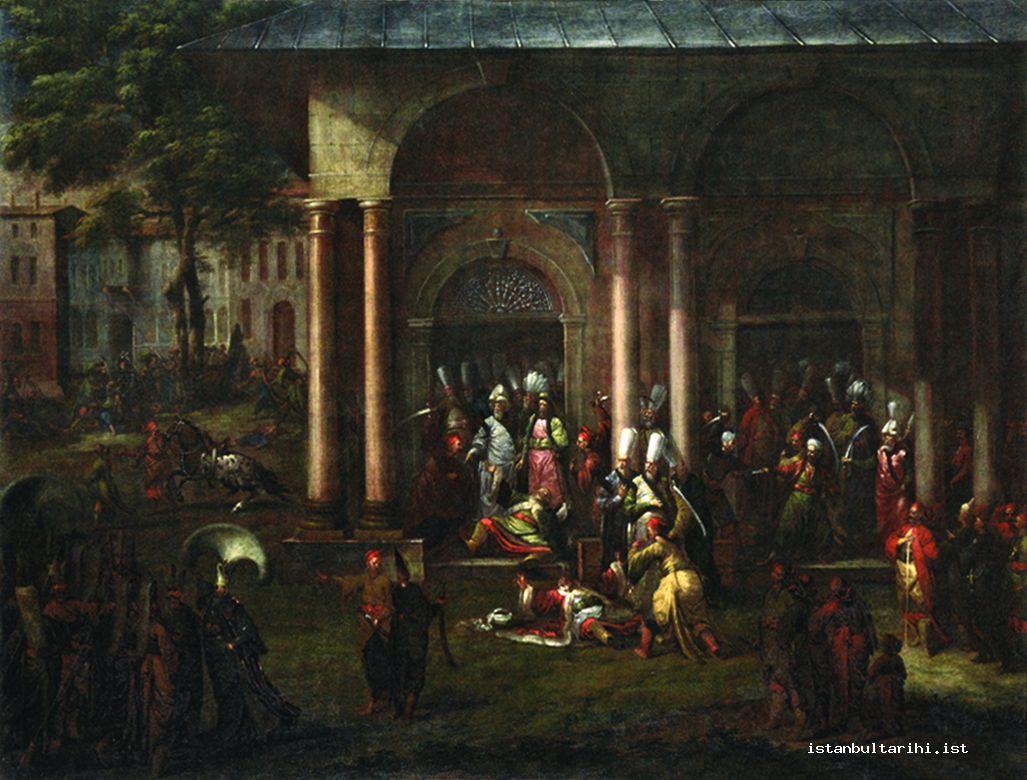 4- Killing Patrona Halil and his friends (Vanmour, Amsterdam, Rijk Museum)