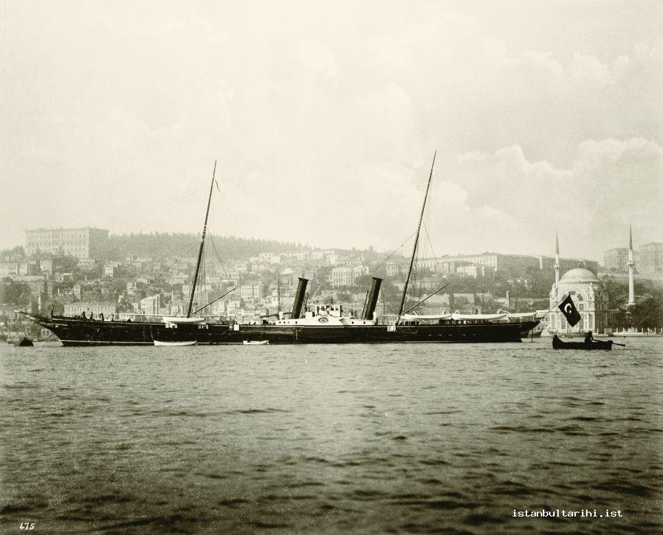 22- <em>Izzeddin</em> the Imperial boat which also used to be assigned to the service of foreign statesmen’s tours in Istanbul (Yıldız Albums)