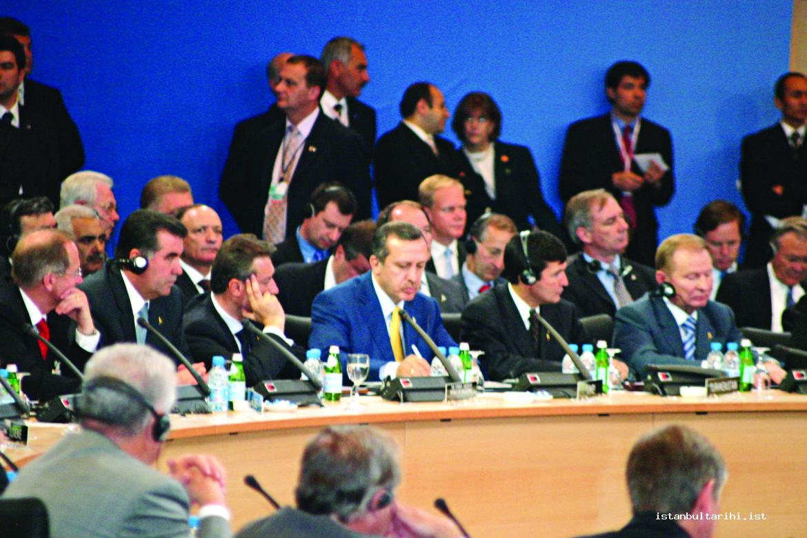 6- NATO summit organized in Istanbul in 2004 and Prime Minister R. Tayyip Erdoğan representing Turkey in the summit