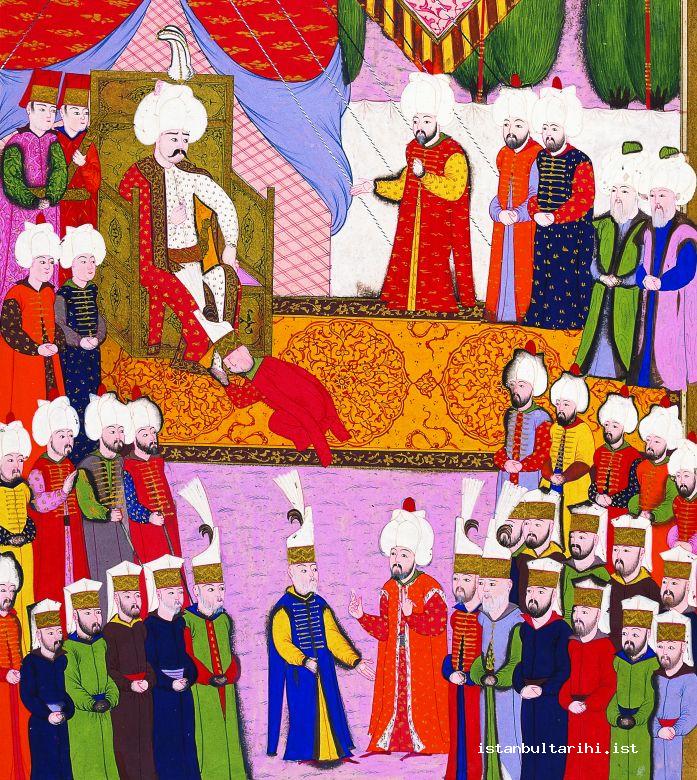 1- Sultan Selim I and the state officials (<em>Hünername</em>)