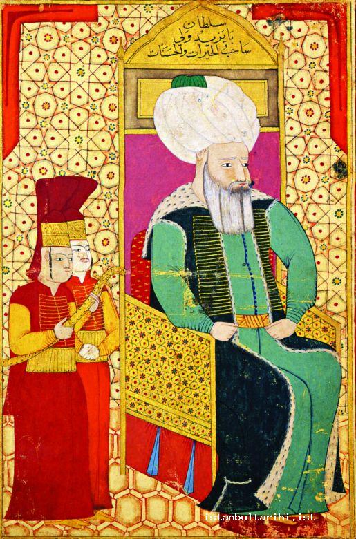 2- Sultan Bayezid II: The text written on miniature: “Sultan Bayezid al-Wali,Doer of charities and good deeds.”