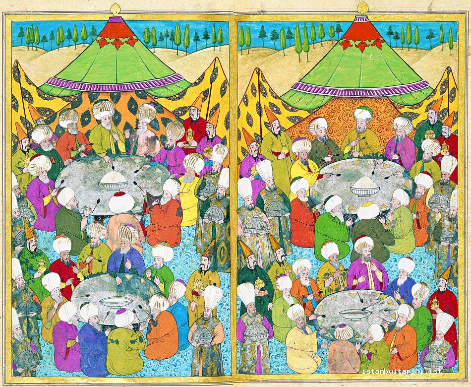 11- Ottoman scholars in a feast (Vehbi)