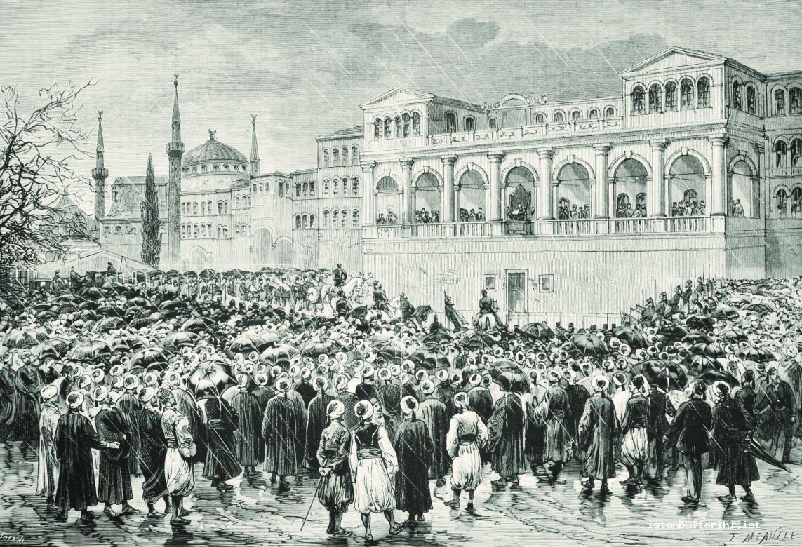 27- Pronouncement of Constitution (Kanun-ı Esasi) on December 23, 1876 (<em>L’Illustration</em>)
