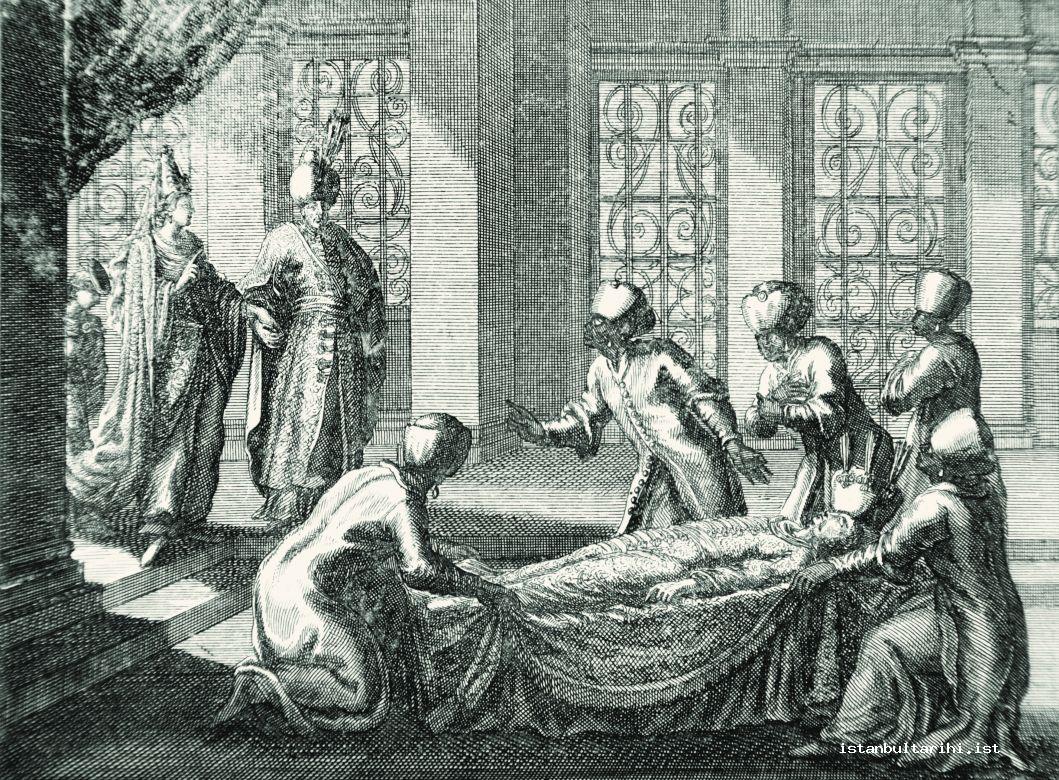 8- Sultan Ibrahim coming to see Sultan Murad IV’s body (Rycaut)