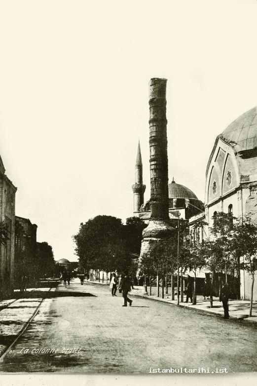 3-MetropolitanThe road of Mese, Çemberlitaş (the Column of Constantine) (Istanbul Municipality, Atatürk Library)