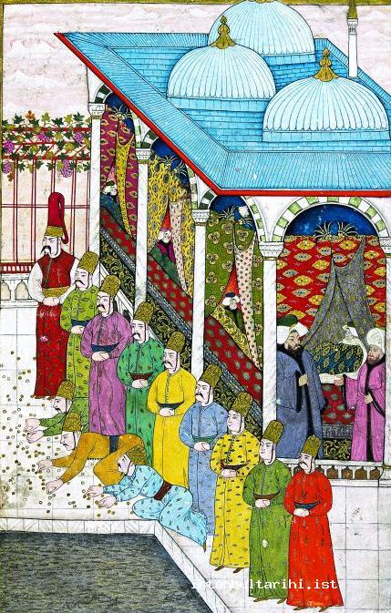 24- The circumcision of Sultan Ahmed III’s sons Süleyman, Mustafa, Mehmed, and Bayezid, by the head surgeon (Vehbi)