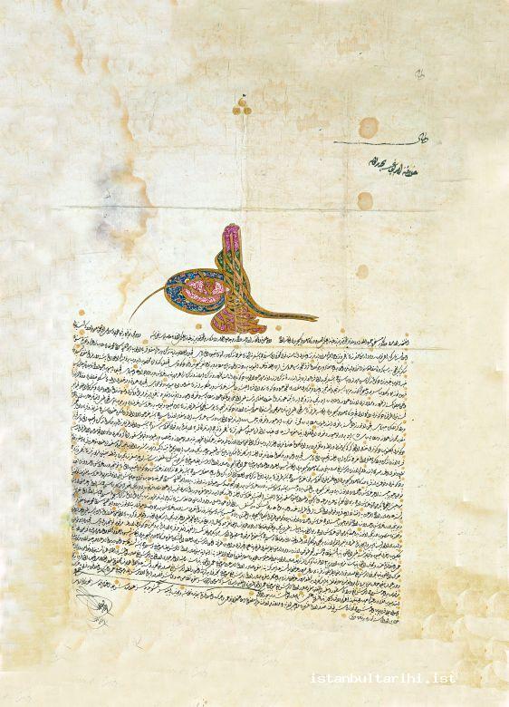 4- Sultan Selim III’s edict about Istanbul (BOA)