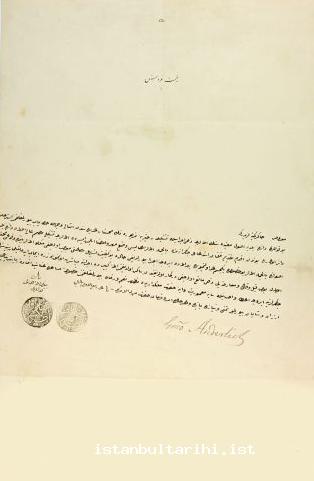 7- Adalar district elders’ letter about establishing a municipality for Adalar district just like Beyoğlu and Tarabya and constructing a building, July 3, 1867 (BOA A. MKT, no. 387-A/55)