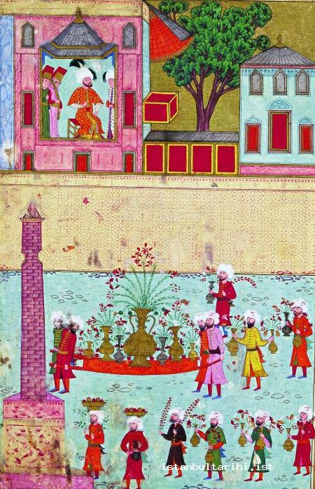23- The parade of the gardeners in the festivities of 1582 (İntizami)