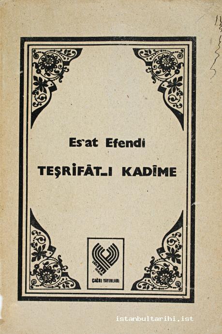 3- Esad Efendi’s book titled <em>Tashrifat al-Qadima</em>