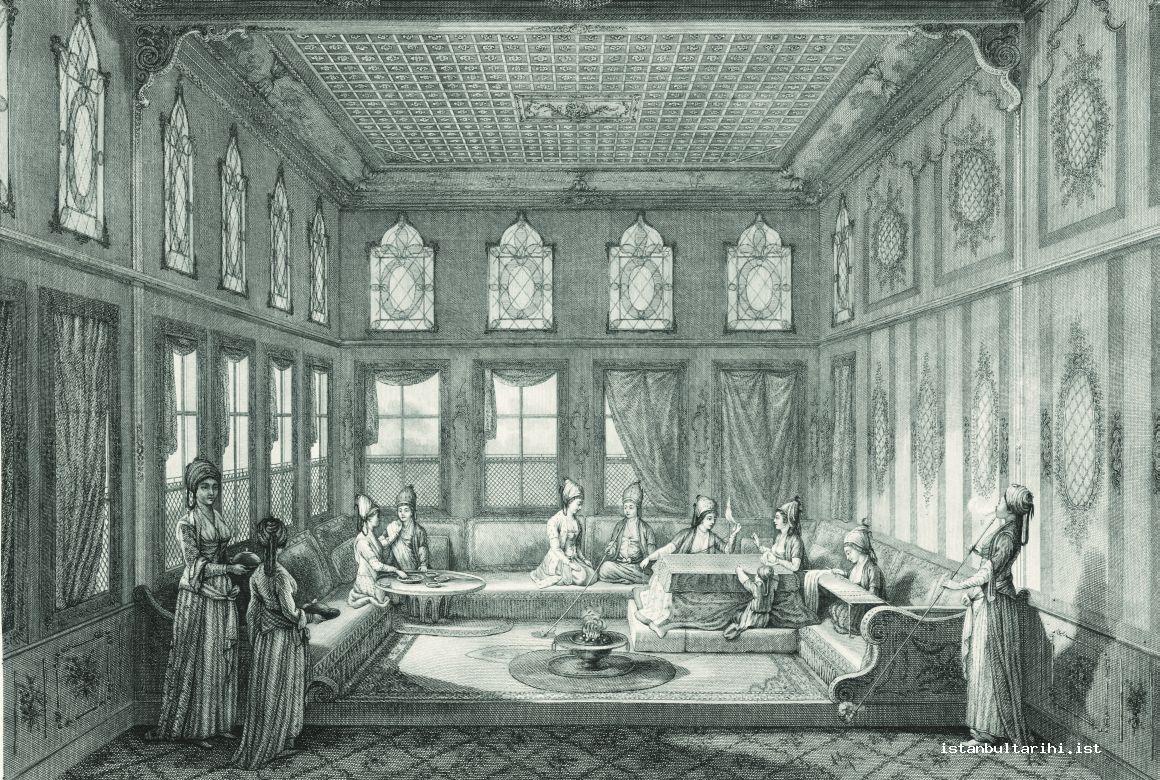 6- The harem section in a mansion (d’Ohsson)