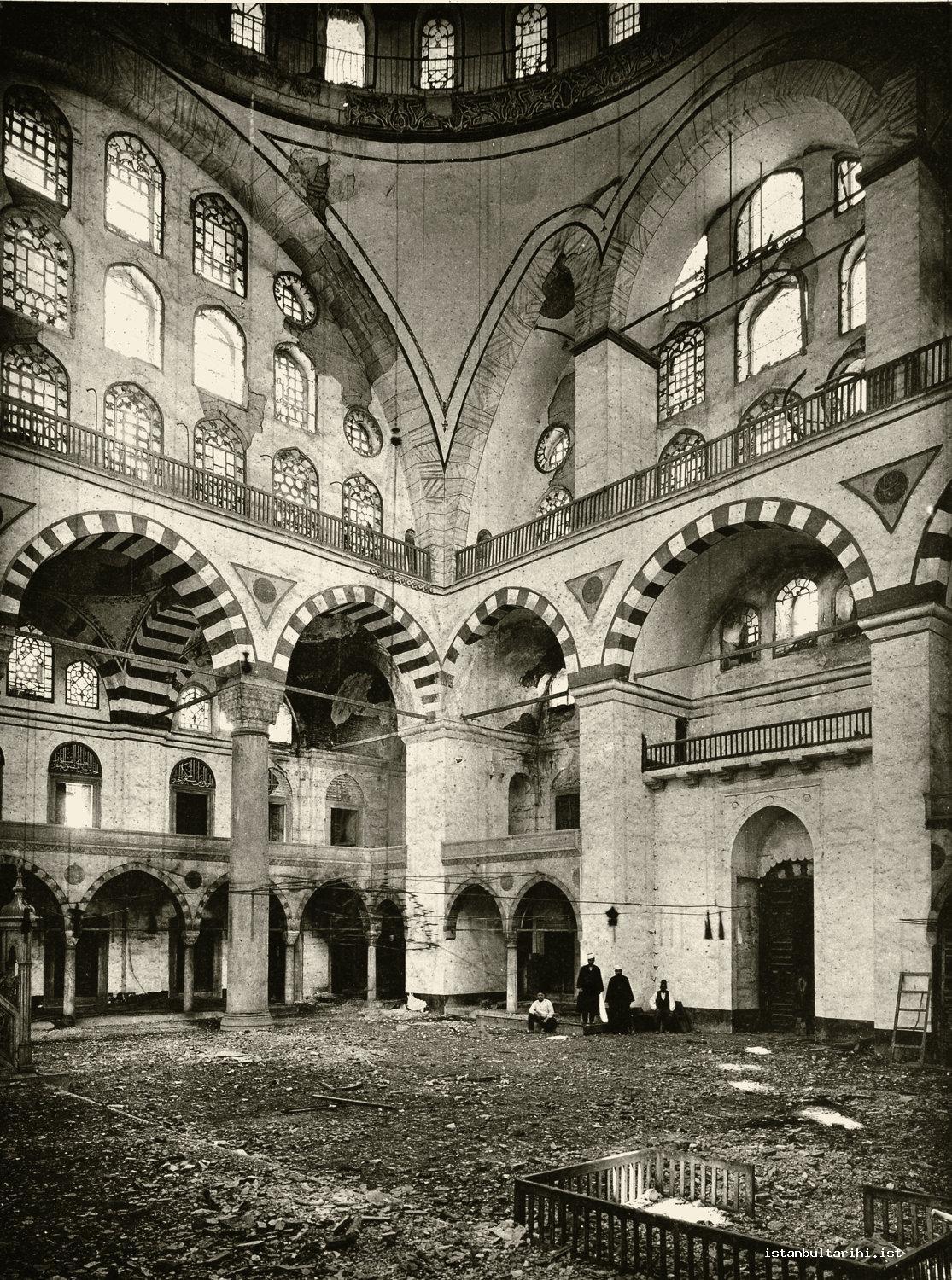 15- Inside Edirnakapı Mihrimah Sultan Mosque after an earthquake (Gurlitt)