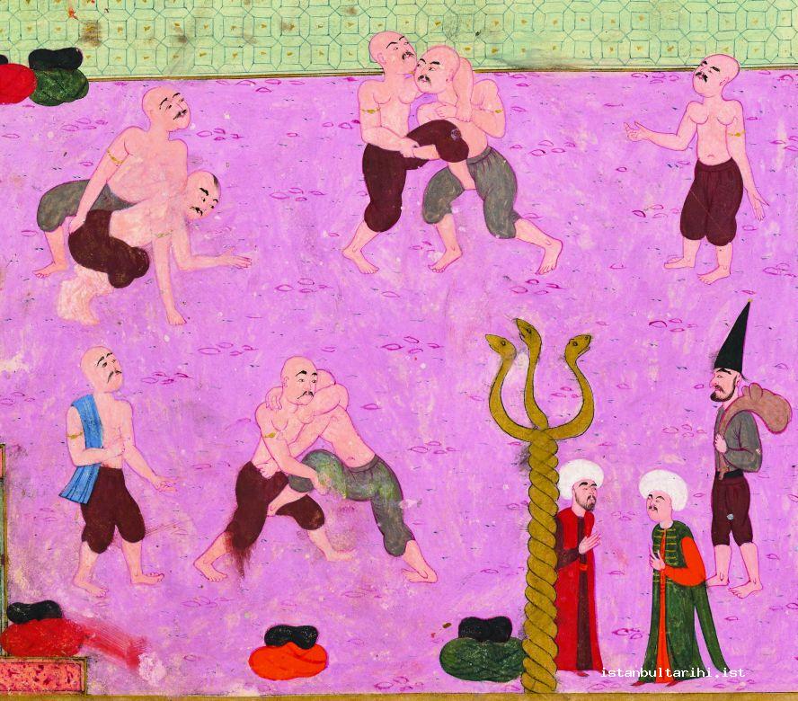 11- Wrestlers in the festivities of 1582 (İntizami)