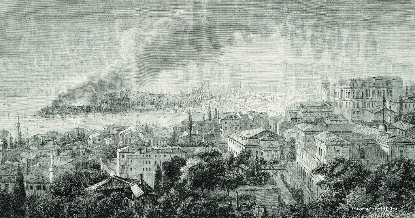 10- The fire that took place in Istanbul in 1863 (<em>L’Illustration</em>)