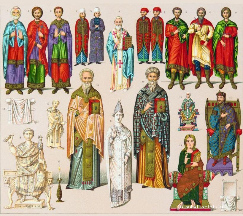 Image of Clothing, fashion at the imperial court in Byzantium, 6th