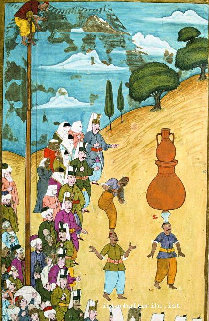 15- In the festivities of 1720, men and women from Istanbul watching the demonstrations (Vehbi)