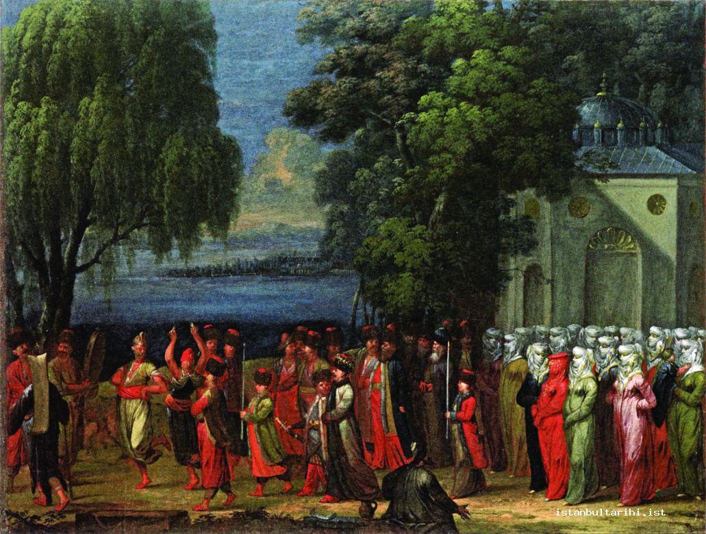 19- A wedding parade in Istanbul in 18<sup>th</sup> century (Vanmour, Amsterdam, Rijks Museum)