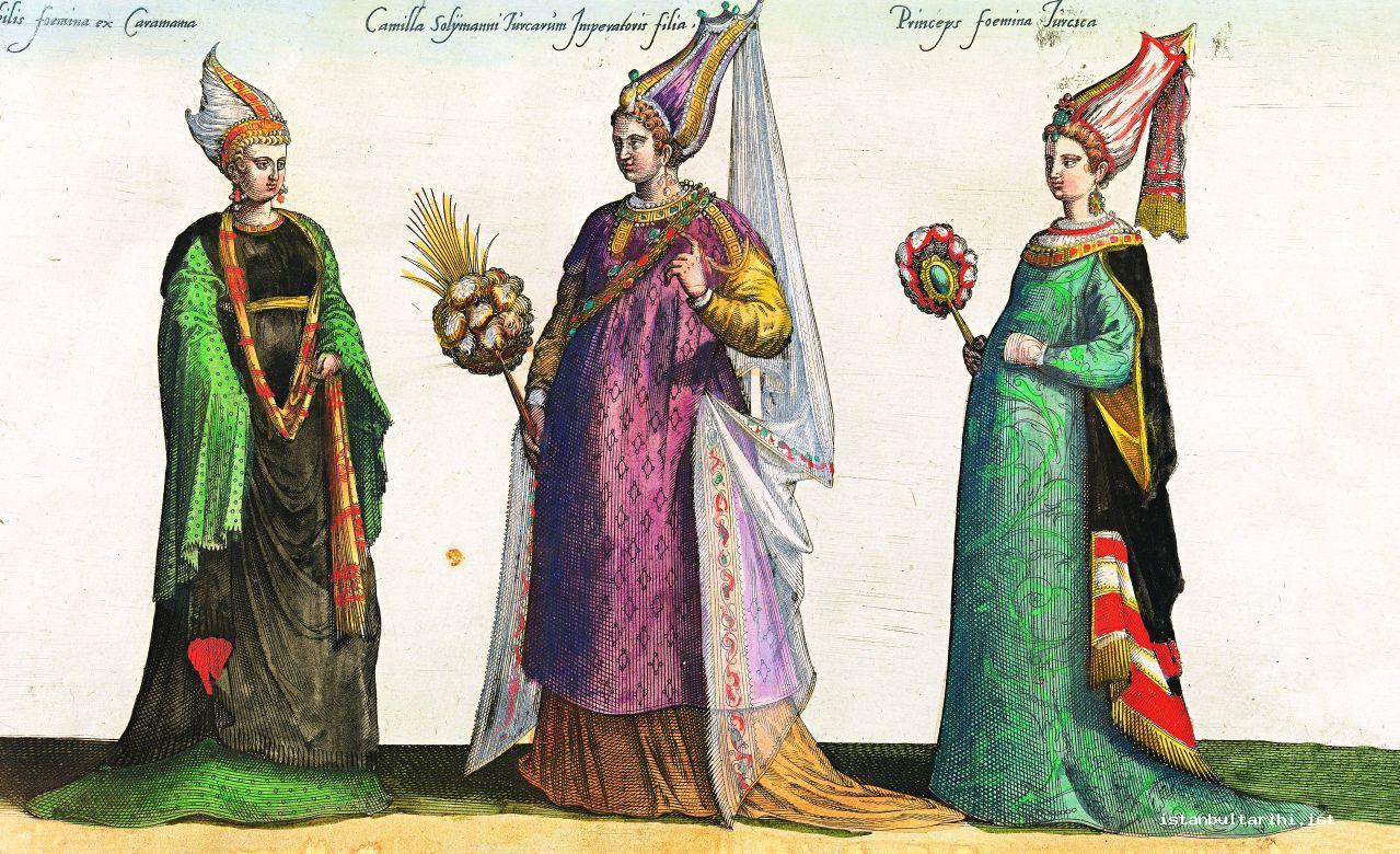 8- The dresses of Karamanlı Hanım, Sultan Süleyman I’s daughter (Mihrimah Sultan) and Hanım Sultan (Topkapı Palace Museum, no. 17/1024)