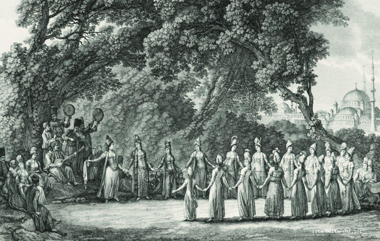 19- Greek women in a park (d’Ohsson)