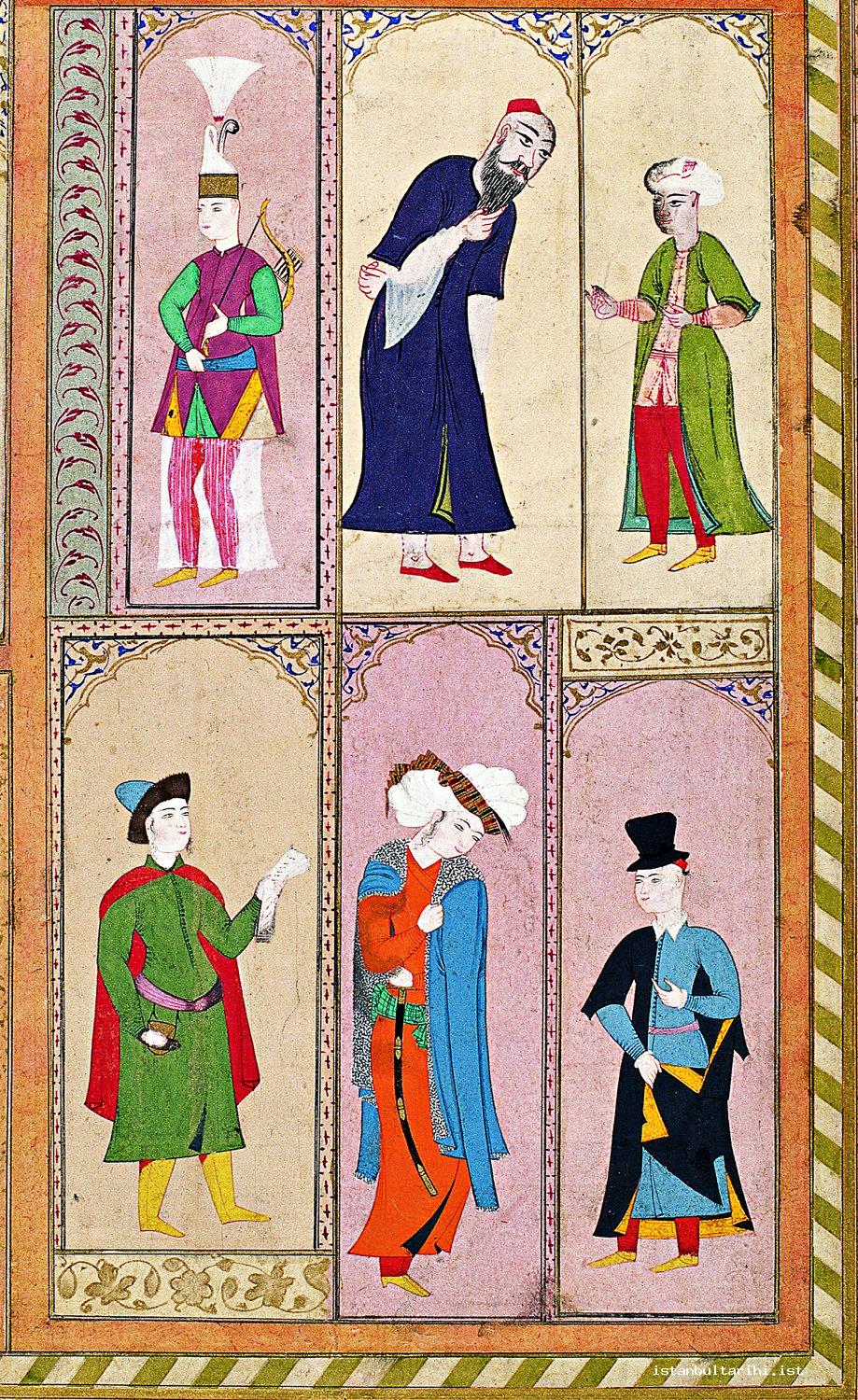 11- İstanbullu müslim ve gayri müslimler (I. Ahmed Albümü, TSMK, nr. B. 408)