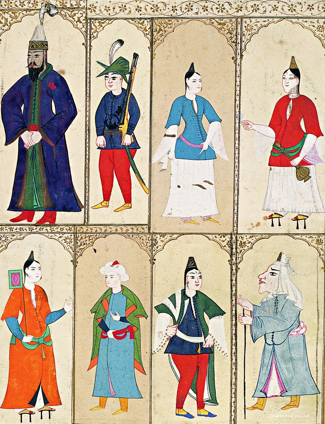 5- Men and women of Istanbul (The album of Sultan Ahmed I, Topkapı Palace Museum Library, no. B. 408)