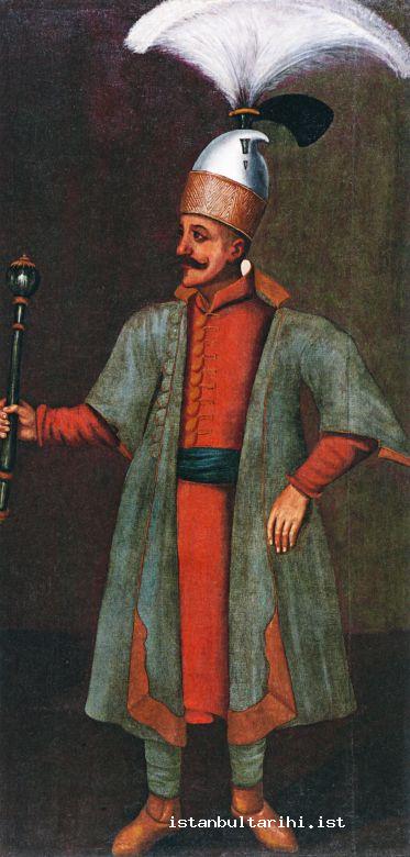 9- Çorbacı with broom shaped plume, an officer of janissaries (Hörmann-Gemminger, Doha, Orientalist Museum)