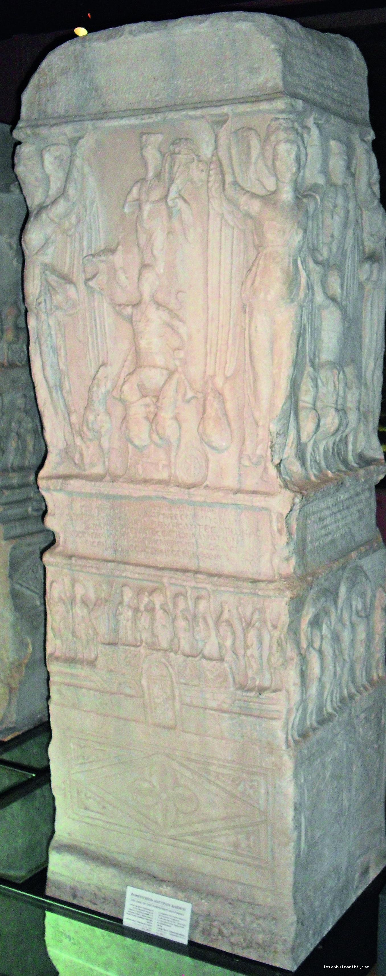 1- The front of the pedestal of the monument of Porfirius (Istanbul Archeology Museum)