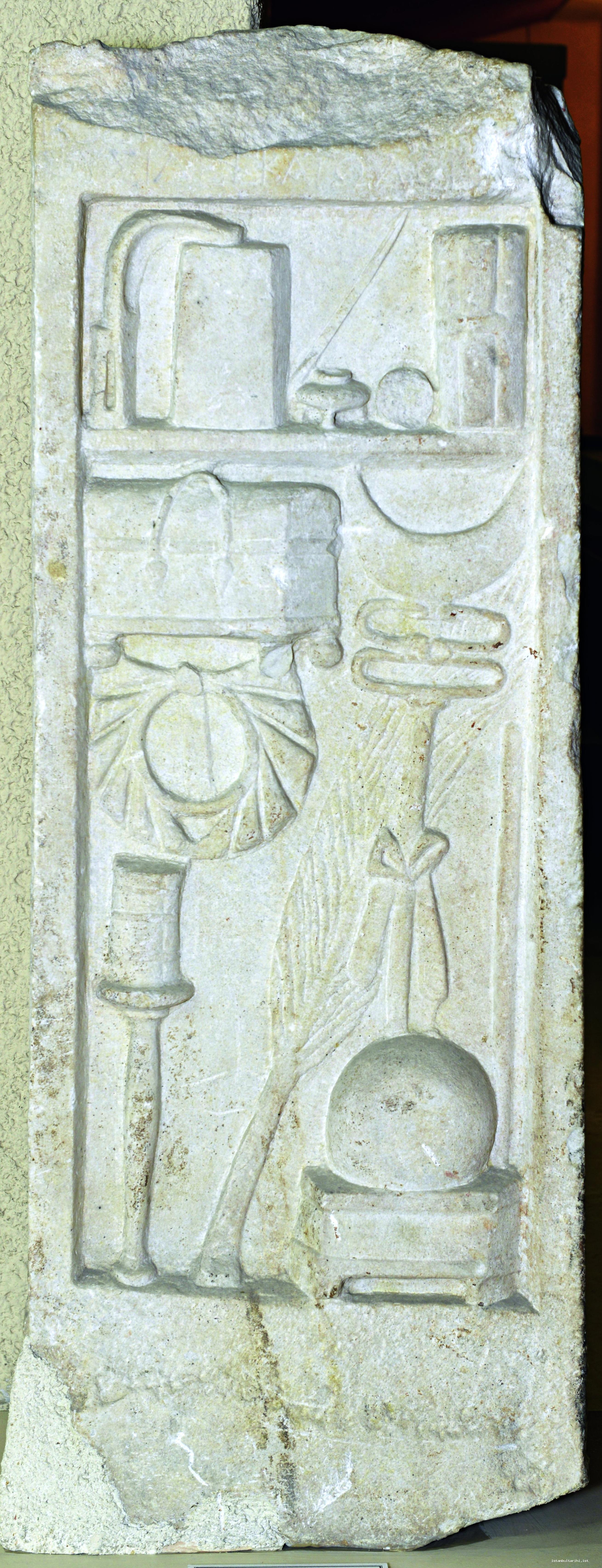 7- The 2nd century BCE gravestone of the scholar athlete, the son of Hekatodoros,
    (Istanbul Archeology Museum)    
