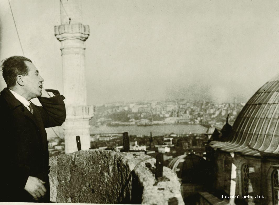 5- Recitation of adhan in Turkish for the first time by Hafiz Rifat Bey from the minarets of Fatih Mosque in Istanbul, 30 January 1932 (Istanbul Metropolitan Municipality, Atatürk Library)