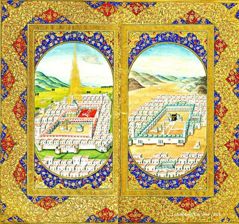 21- Medina and Mecca (<em>Dalail al-Khayrat</em>)