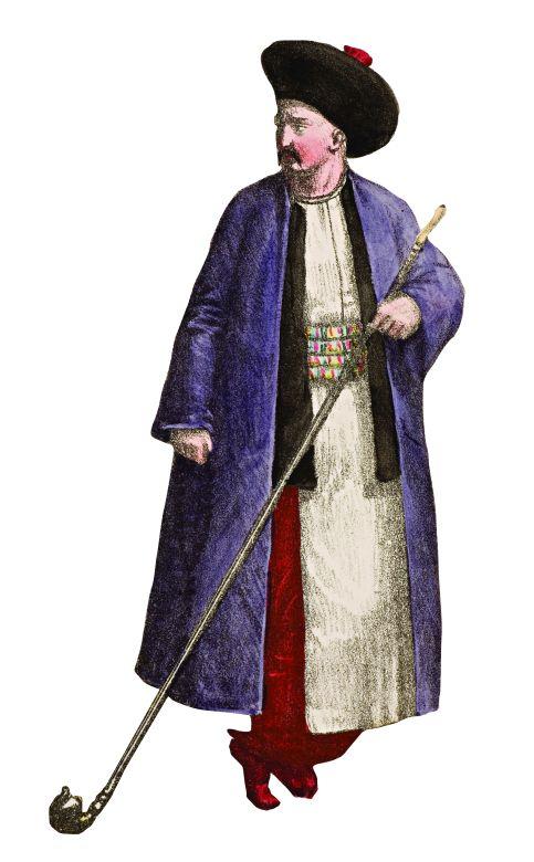 3- Greek Aristocrat (<em>Costumes l’Empire Turc</em>, 1821)