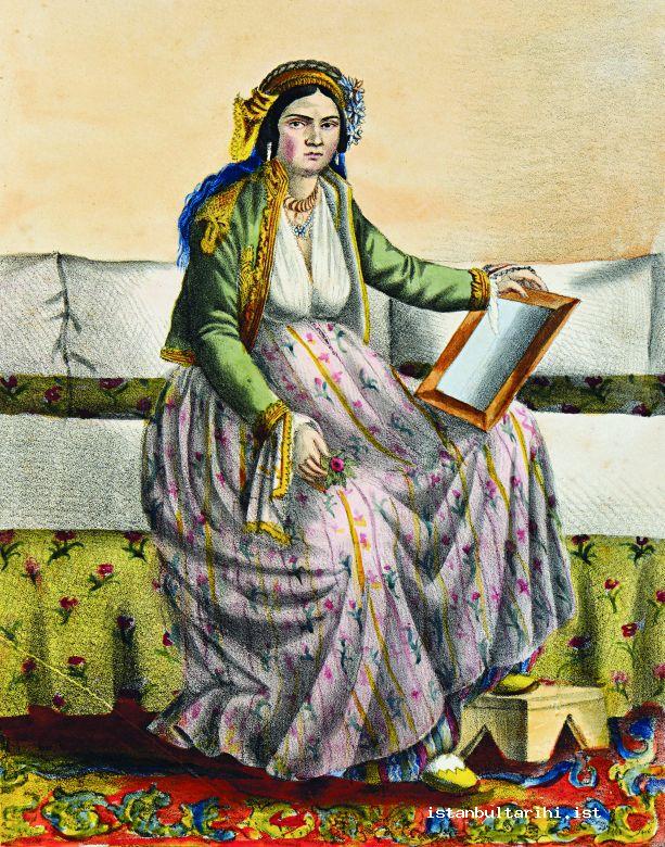 5- A Greek woman in her indoor clothes (Istanbul Metropolitan Municipality, Atatürk Library)