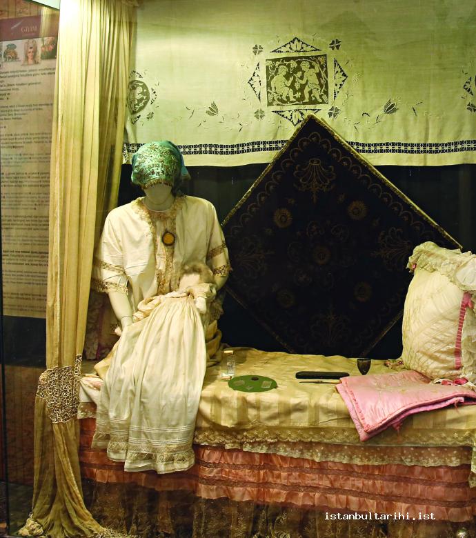 10- The bed of a woman after childbirth (500<sup>th</sup> Anniversary Foundation, the Museum of Turkish Jews)