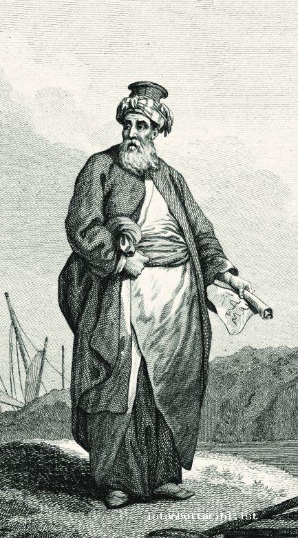 3- Costumes of Jewish men (A: Miller, B, C: <em>Costume l’Empire Turc</em>, 1821)