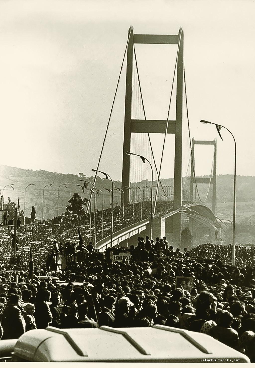 2- The opening ceremony of Bosporus Bridge (now 15 July Martyrs' Bridge) (29 October 1973) (General Directorate for Highways)
