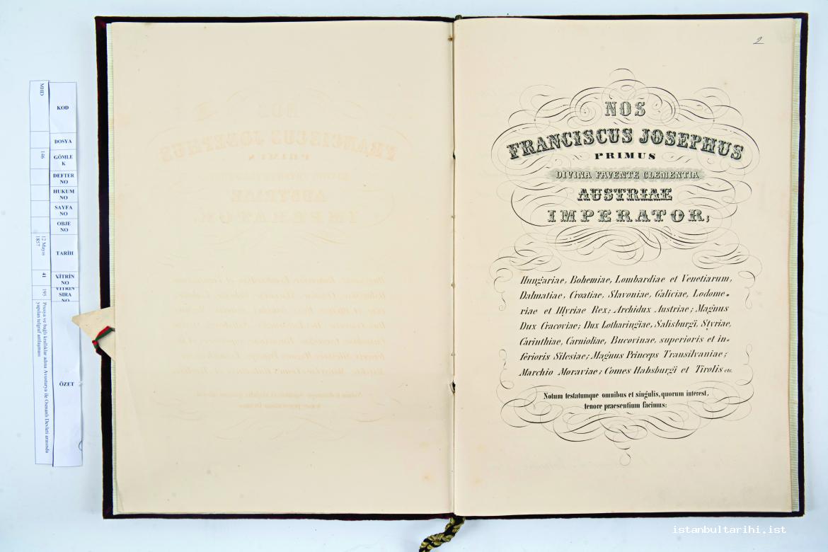 19B-Avusturya ile Osmanlılar arasında yapılan 7 Şubat 1857 tarihlitelgraf antlaşması (BOA, MHD, nr. 146)