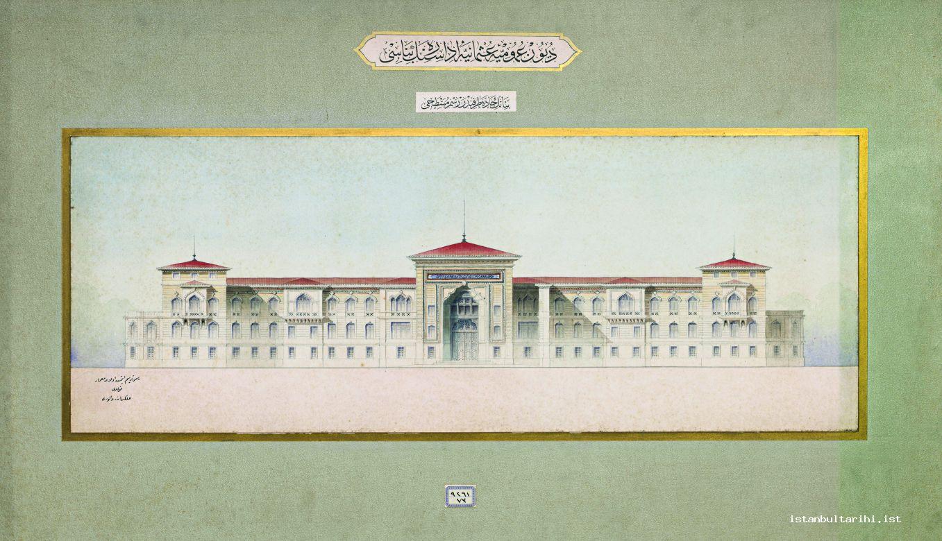 25- The building of Ottoman Public Debts (currently Istanbul Boys’ High School) (Istanbul University, Rare Books and Special Collections Library, Maps Section)