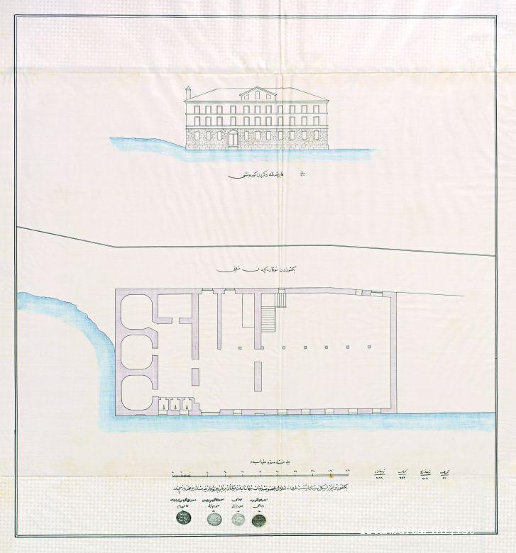 25- The schema of cement factory built on sultan’s personal property near Beykoz piers (Istanbul University, Rare Books and Special Collections Library, Maps Section)
