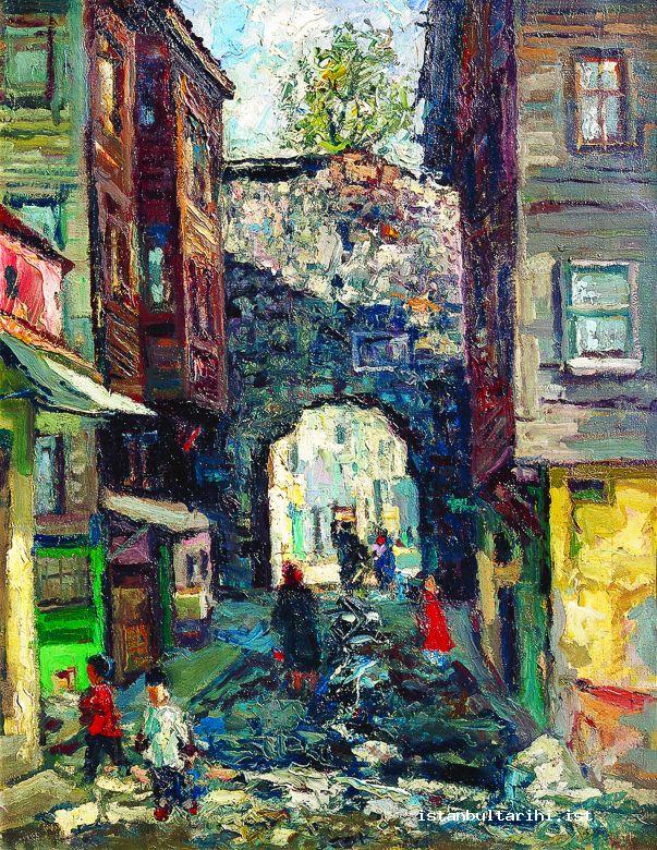 11- A Scene from inside a street by İbrahim Safi (Central Bank)