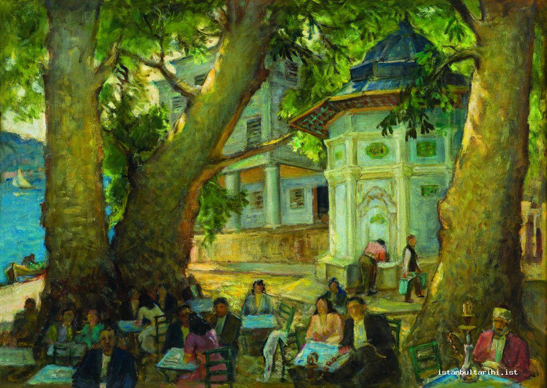 5- Emirgan Çınaraltı (Under the sycamore tree in Emirgan) by İbrahim Çallı (Central Bank)