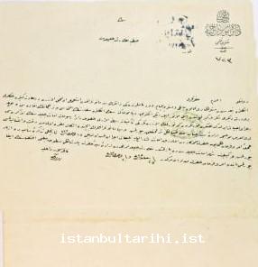 1- The letter sent by Ministry of Internal Affairs to the police about the approval
    given two British entrepreneurs who would like to come to Istanbul to make
    movie shows in October 1907, however it was specifically emphasized by the
    sultan that the movies they would play must not have any harmful content (BOA,
    ZB, no. 22/100)