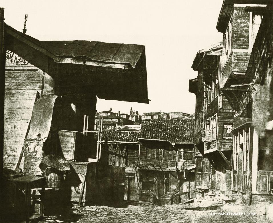 4- A street in Beyoğlu, November 1851, John Shaw Smith 83x105 mm, calotype